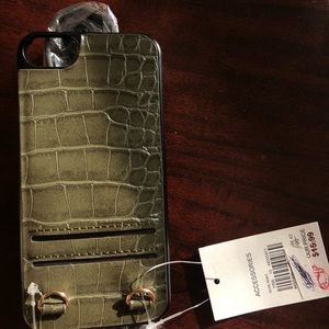 I Phone Case with Lanyard and card slots